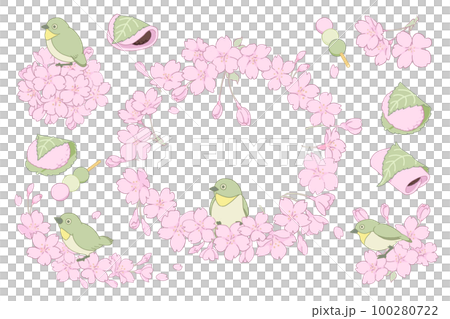 春の桜イラスト 100280722