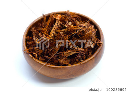 Dried red cotton tree flower 100286695