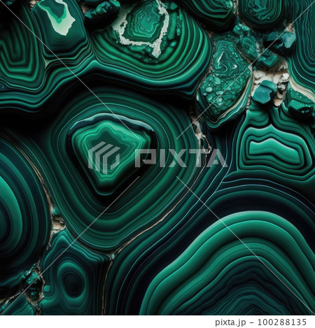 Malachite Texture Background, Emerald Marble, Green Agate, Generative AI Illustration Malachite Texture Background, Emerald Marble, Green Agate, Generative AI Illustration 100288135