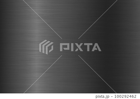 Realistic black metal texture with scratches. Brushed steel or aluminium plate. Old grunge polished metal surface. Vector illustration 100292462