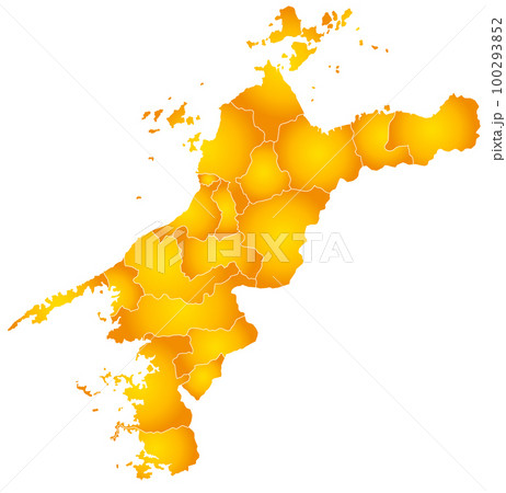 愛媛県と市町村地図