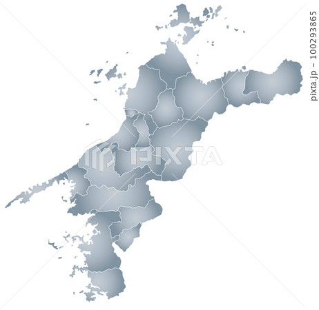 愛媛県と市町村地図