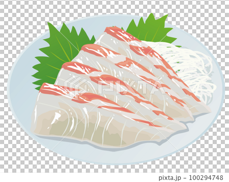Snapper sashimi 100294748