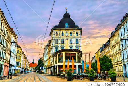 Street in the old town of Goerlitz in Germany 100295400