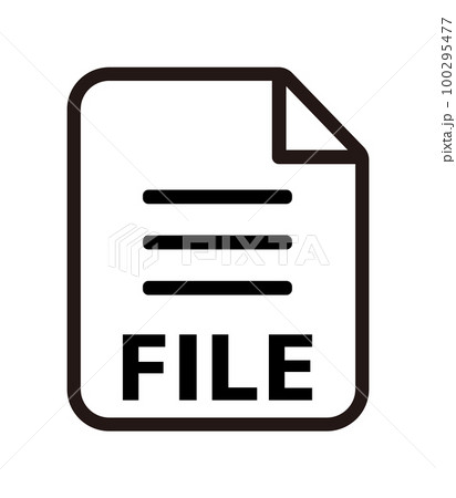 ファイル形式 ベクターアイコンイラスト / ファイル 100295477