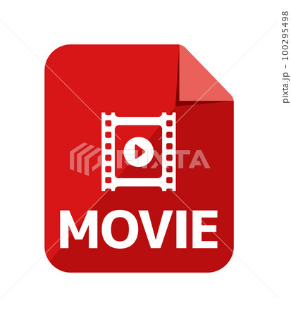 ファイル形式 ベクターアイコンイラスト / Movie, ムービー, 動画 100295498