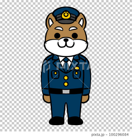 Illustration of a policeman Illustration of a policeman 100296084