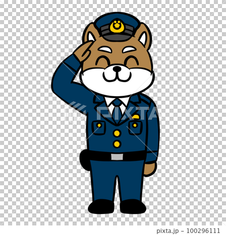 Illustration of a policeman Illustration of a policeman 100296111