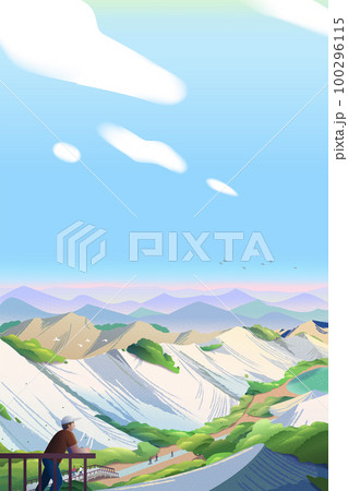 Beautiful badlands landscape poster 100296115