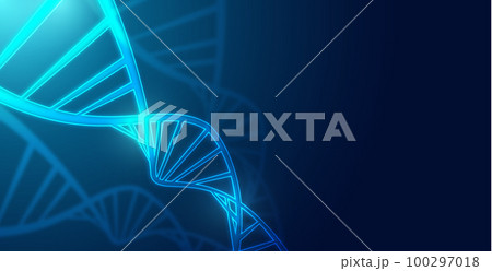 Healthcare and medical science technology with wireframe DNA. analysis of chromosomal DNA genetic. concepts and ideas for healthcare technology, innovation medicine, health, science and research. 100297018