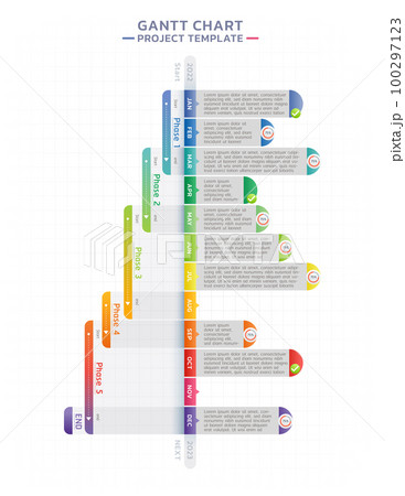 timeline gantt chart infographic template background timeline gantt chart infographic template background 100297123