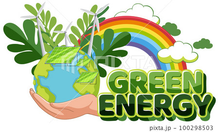 Green energy logo banner vector Green energy logo banner vector 100298503