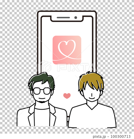 由匹配的應用程序匹配的圖像插圖 100300713