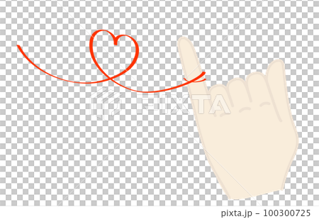 命運的紅線等待對方形象插畫 100300725