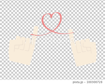 命運圖像插圖的紅線 100300728