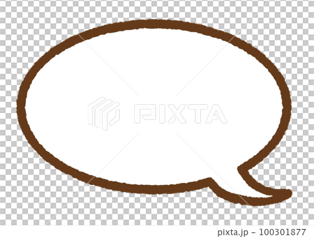 棕色簡單語音氣泡素材 100301877