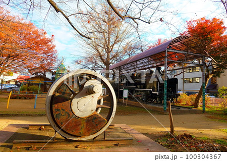 蒸気機関車 SL 8620形 第二公園 山形市 蒸気機関車 SL 8620形 第二公園 山形市 100304367