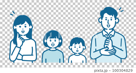 納得する親子 100304829