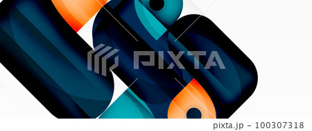 Creative geometric wallpaper. Trendy minimal abstract background. Techno business template for wallpaper, banner, background or landing Creative geometric wallpaper. Trendy minimal abstract background. Techno business template for wallpaper, banner, background or landing 100307318