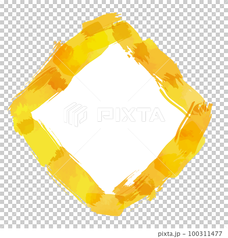 orange watercolor brush background material illustration 100311477