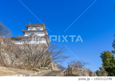 《兵庫県》明石城・明石城からの風景 100312246