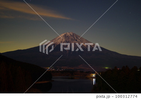 富士山の夜景 100312774