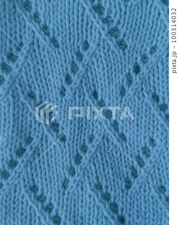 Handmade knitted material with detail weave threads. Handmade knitted material with detail weave threads. 100314032