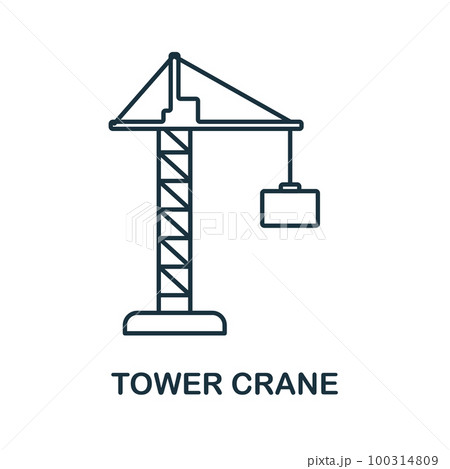 Boom Lift line icon. Simple element from construction collection. Creative Boom Lift outline icon for web design, templates, infographics and more Boom Lift line icon. Simple element from construction collection. Creative Boom Lift outline icon for web design, templates, infographics and more 100314809
