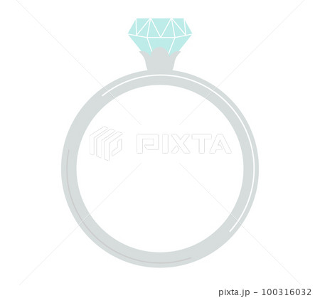 婚約指輪のイラスト 100316032
