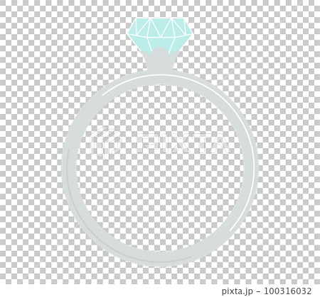 婚約指輪のイラスト 100316032