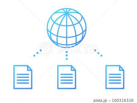 インターネットのイラスト 100316326