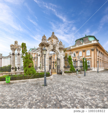 Gorgeous Courtyard of the Royal Palace in Budapest. 100316922