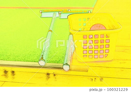 イラスト 得点を競う介護レクレーションゲーム スカットボール4 イラスト 得点を競う介護レクレーションゲーム スカットボール4 100321229