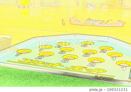 イラスト 得点を競う介護レクレーションゲーム スカットボール6 イラスト 得点を競う介護レクレーションゲーム スカットボール6 100321231