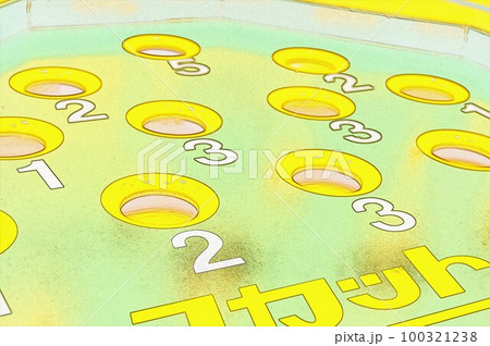 イラスト 得点を競う介護レクレーションゲーム スカットボール10 イラスト 得点を競う介護レクレーションゲーム スカットボール10 100321238