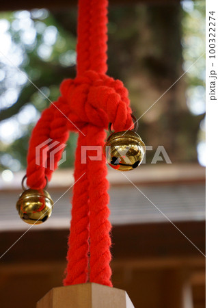 名古屋総鎮守 若宮八幡社 恵美須神社 鈴緒の鈴 名古屋総鎮守 若宮八幡社 恵美須神社 鈴緒の鈴 100322274