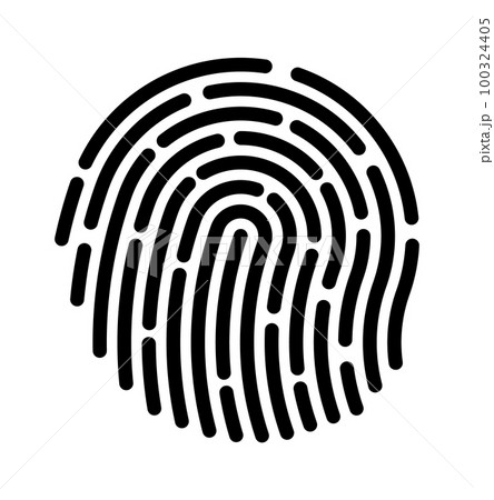 Fingerprint icons. Vector finger print touch ID illustration. Verification code Fingerprint icons. Vector finger print touch ID illustration. Verification code 100324405