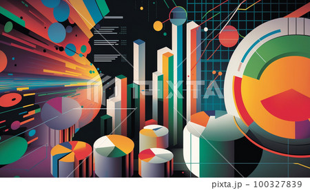 近代的な金融データグラフ 近代的な金融データグラフ 100327839