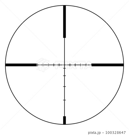 シンプルなターゲットまたはスコープのアイコン シンプルなターゲットまたはスコープのアイコン 100328647