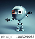 Cute sad little robot, highly detailed and photo realistic, Generative AI 100329068