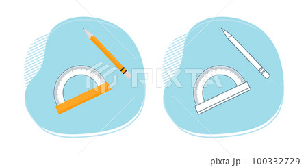 Stationery School Education Pencil Protractor Stationery School Education Pencil Protractor 100332729