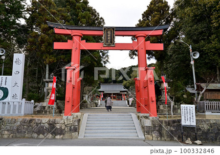龍田大社の鳥居 100332846