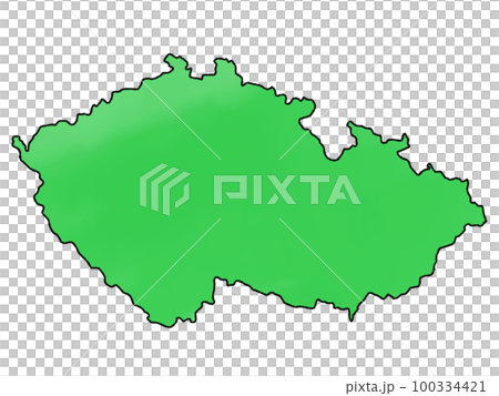 Slightly loose Czech Republic map 100334421