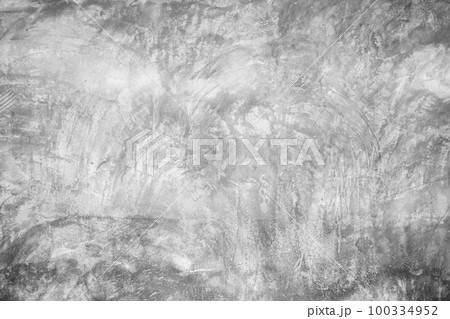 black and white texture white grunge cement or painted concrete wall White plastered stucco wall. Cement stone paint. Cracked cement wall. Abstract gray concrete texture background. 100334952