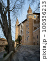 Facade of the Ducal Palace of Urbino, Italy 100336213