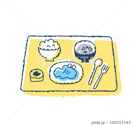 お膳に乗った定食 100337243