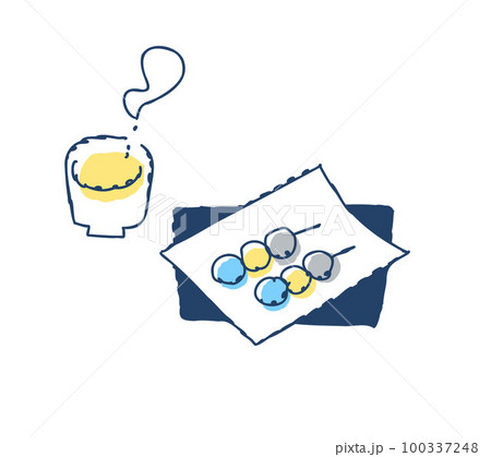 三色団子とお茶 100337248