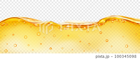 Translucent water wave with air bubbles 100345098