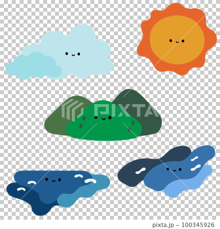 簡單可愛的自然人物插畫素材集 簡單可愛的自然人物插畫素材集 100345926