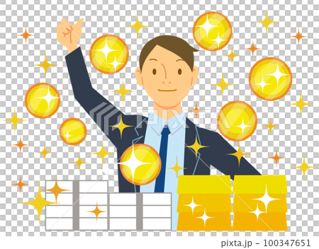 經濟上成功的男性企業家 經濟上成功的男性企業家 100347651
